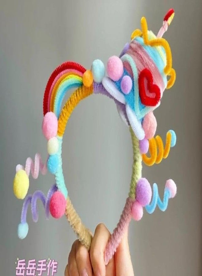 Velme Craft 100Pc Pipe Cleaners Craft Set | Chenille Stem Fuzzy Sticks DIY Craft Supplies for Art Projects Activities, Decorations, Flower Making, Modeling & Sculpting (Tussar(faun)) - Image 5